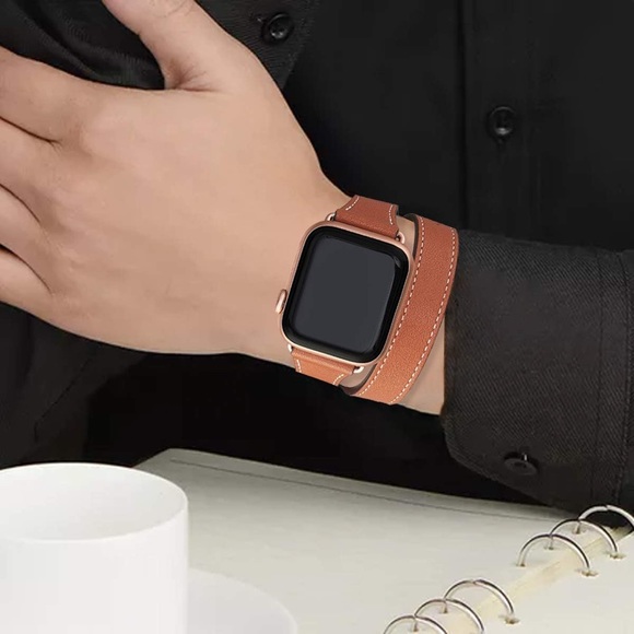 Double Wrap Leather Band - Apple iWatch Compatible - Picture 2 of 4
